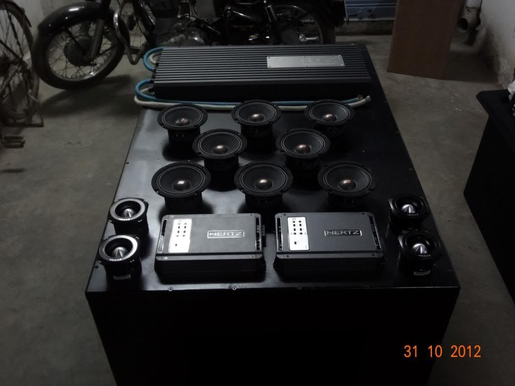 4th order Wall Sundown Zv3 12's (4),Hertz SPL Monster, Mechman, Shok